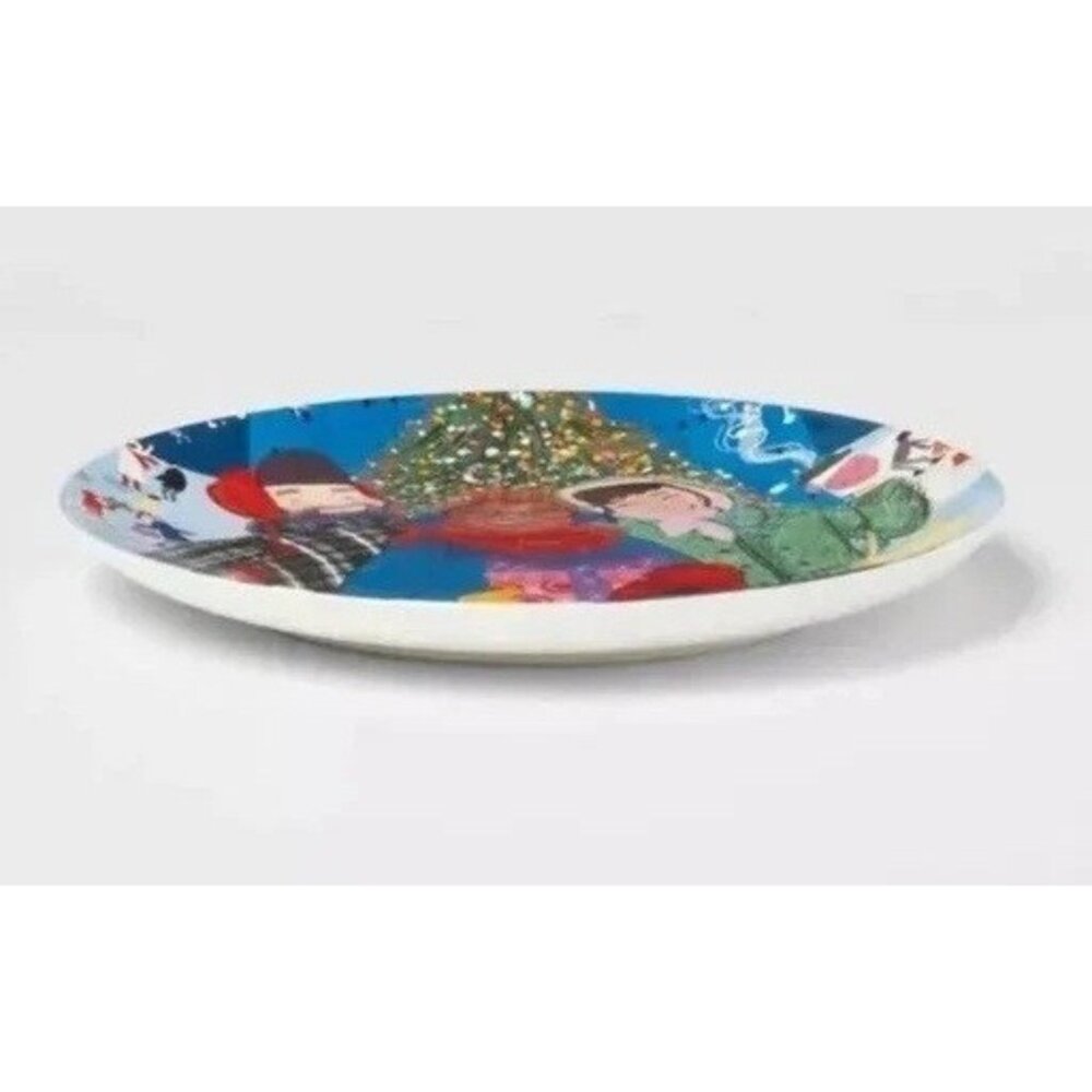 Vanessa Brantley Newton Holiday Design 8.5" Appetizer Decorative Stoneware Plate - Picture 2 of 5